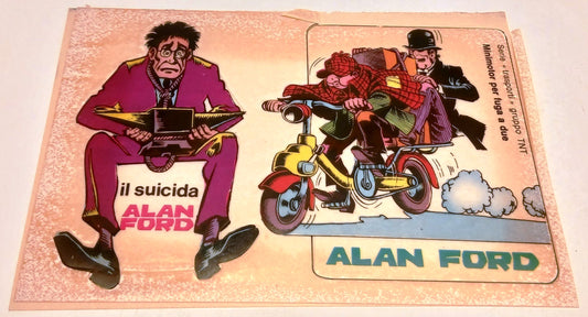 CV- Adesivo Alan Ford allegato al numero 21 - Magnus  Bunker - Corno - RVSz135