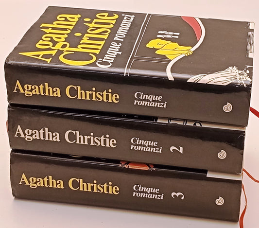Cinque romanzi 3 volumi - Agatha Christie - Euroclub - 1a ed. - XFS