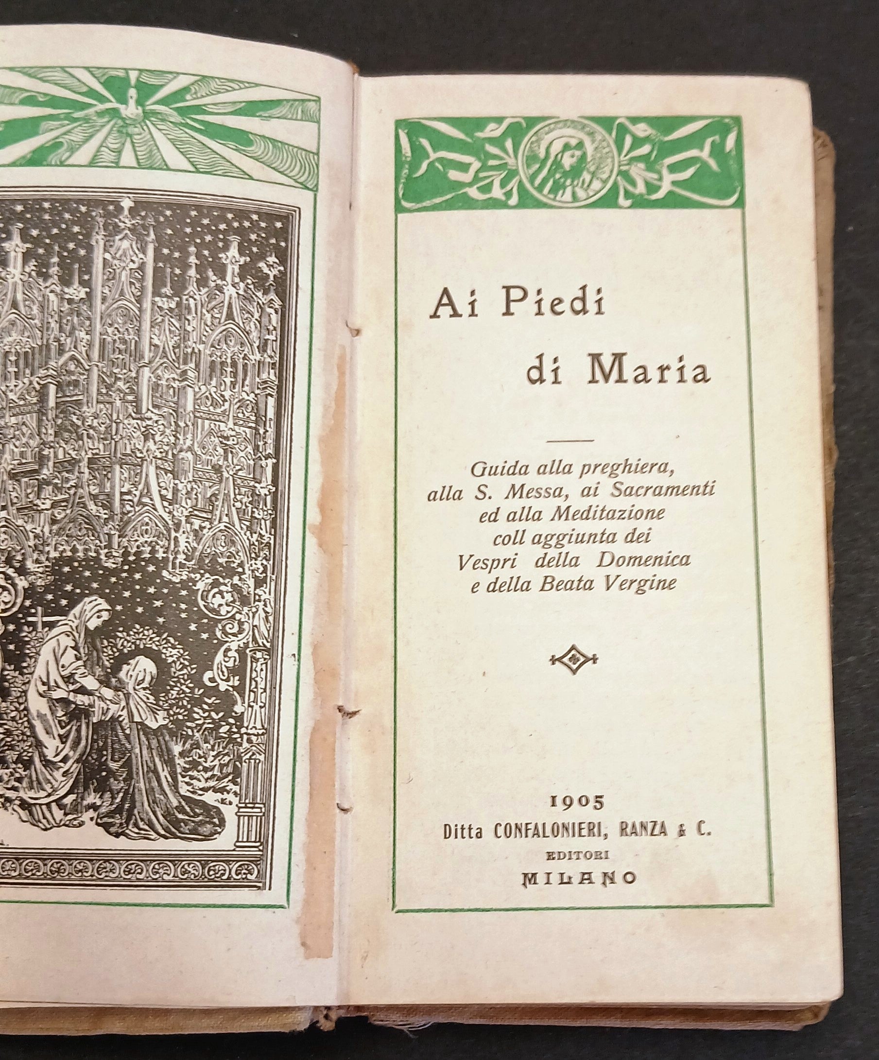 Ai piedi di Maria Guida alla Preghiera - Confalonieri Ranza - 1905 - LCH6