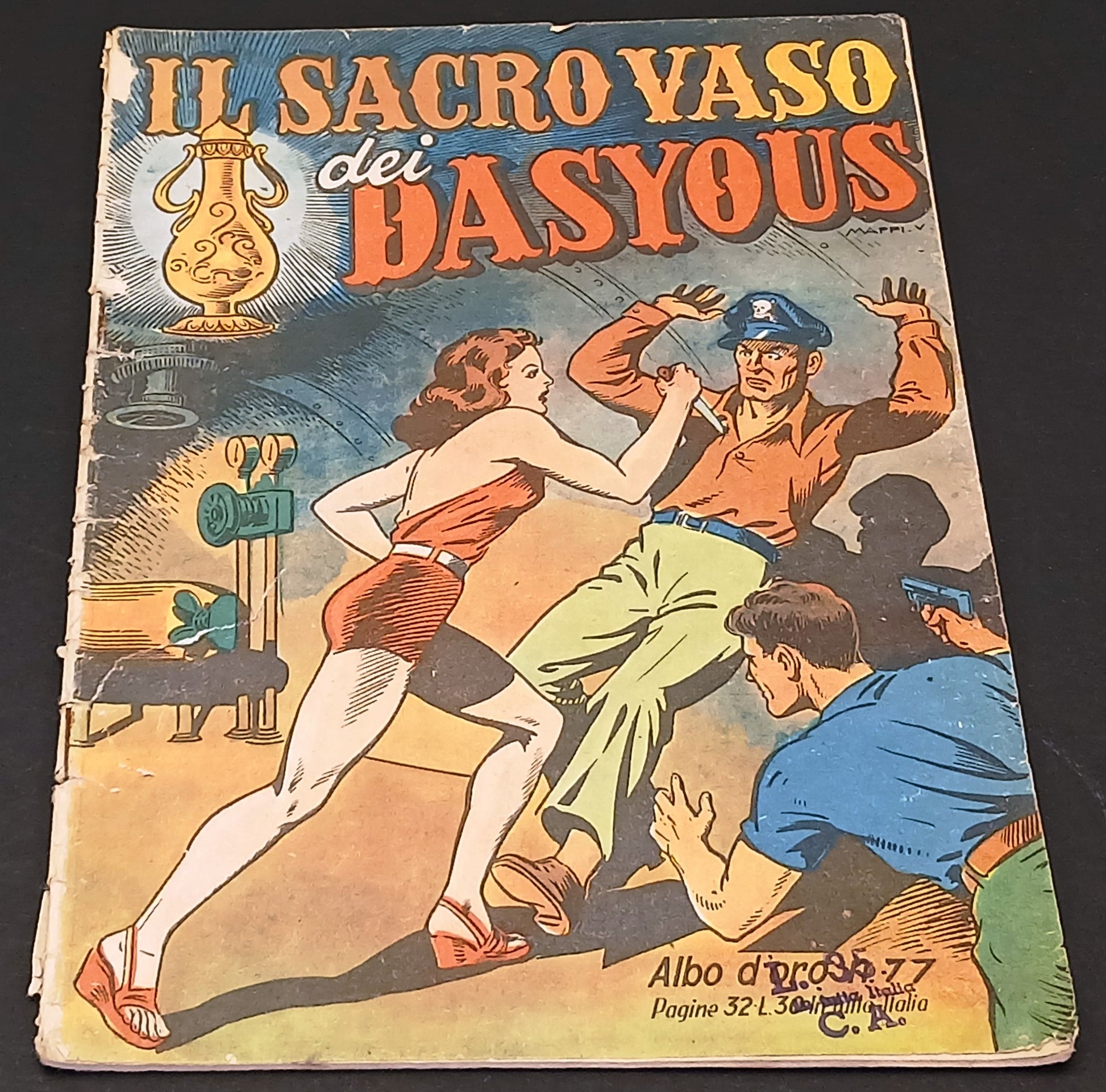 Albo d'oro n.77 Il sacro vaso dei Dasyous - Mondadori - 1947 - originale - H26
