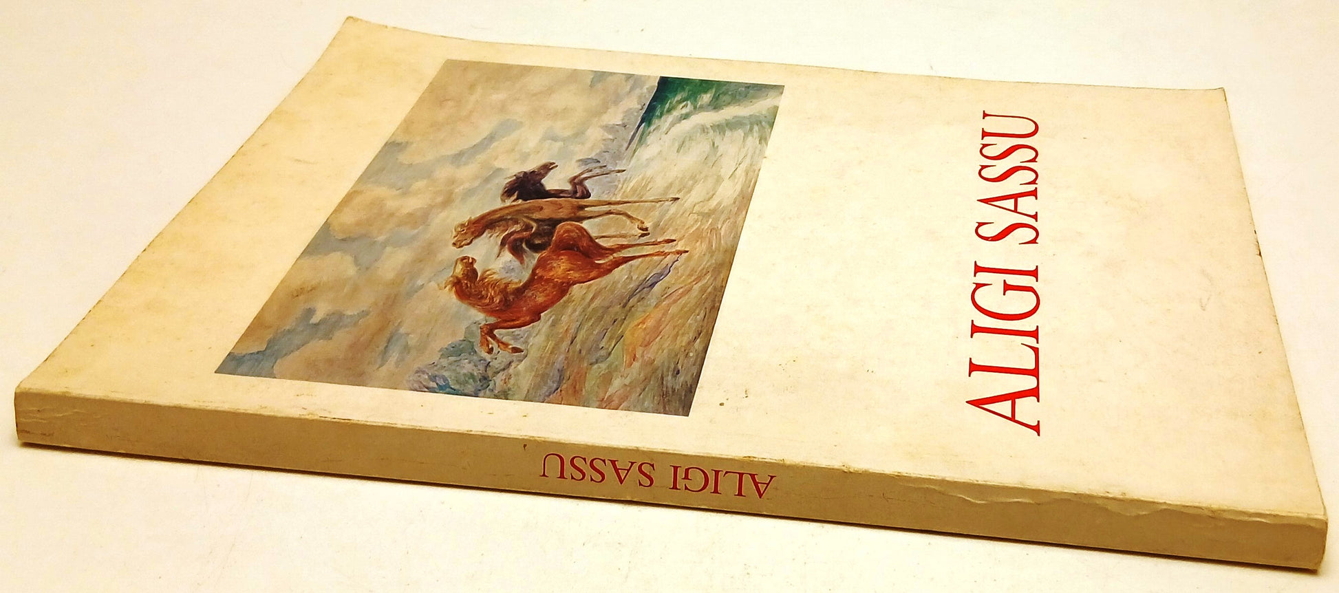 Catalogo mostra Aligi Sassu con disegno e autografo - Lazio Fiuggi 1987 - XFS141