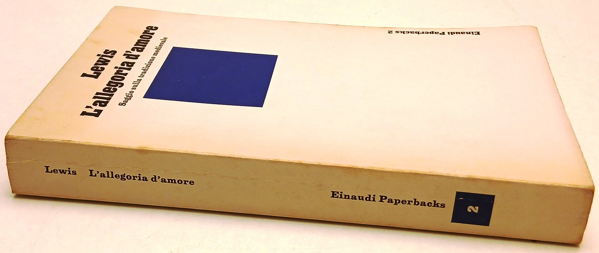L'allegoria d'amore Tradizione medievale- Lewis- Einaudi Paperbacks- 1a ed.- XFS