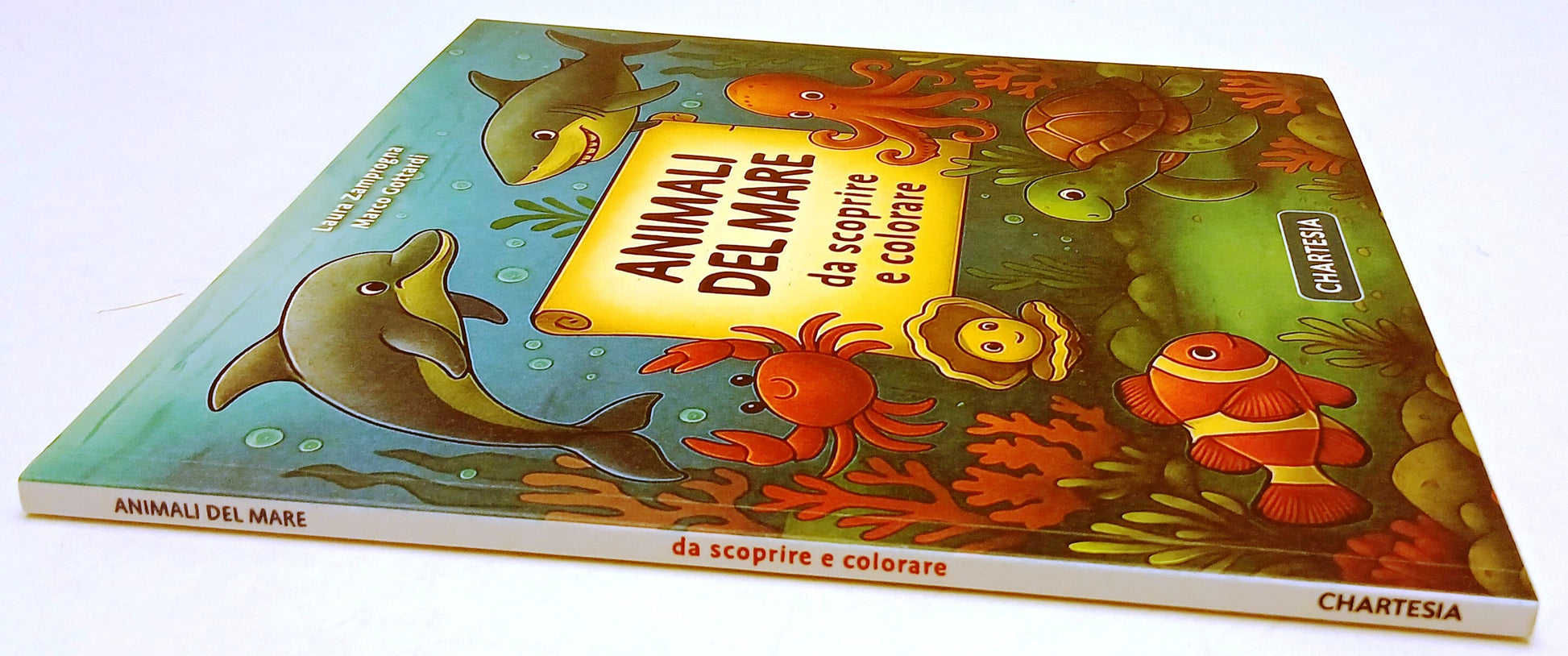 Animali del mare da scoprire e colorare- Chartesia Scopri colora- 1a ed.- XFS218
