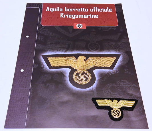 CM- Distintivi militari- Gagliardetto WW2- Germania Aquila berretto Kriegsmarine