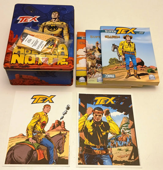 Tex Aquila della notte box metallo - SuperTex variant 3 albi stampe Wampum - A26