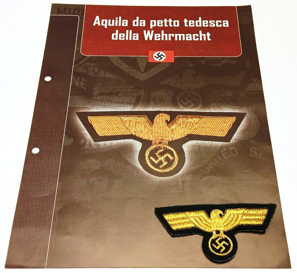 CM- Distintivi militari - Gagliardetto WW2 - Germania Aquila da petto Wehrmacht