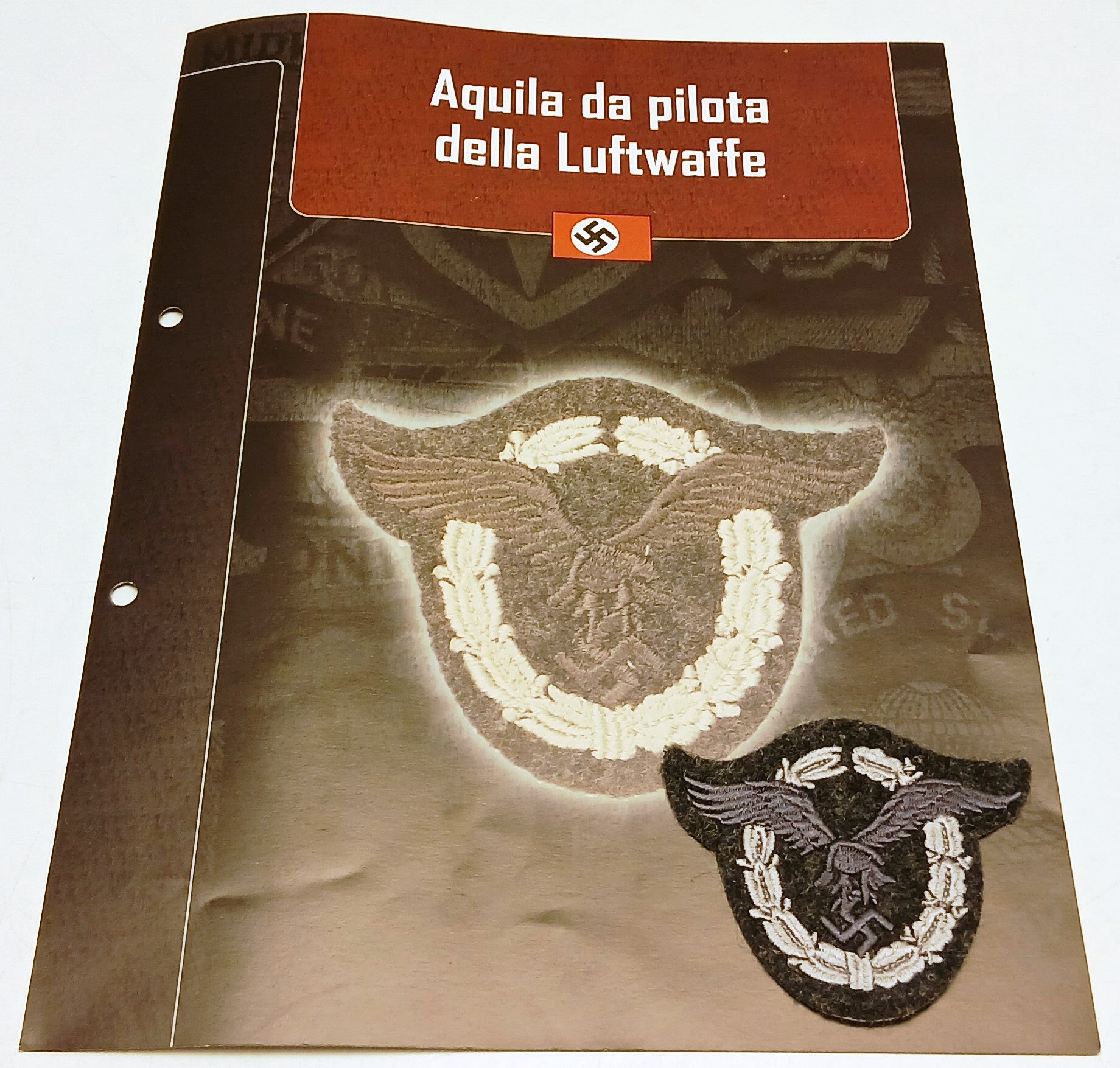 CM- Distintivi militari - Gagliardetto WW2 - Germania  Aquila da Pilota Lutwaffe