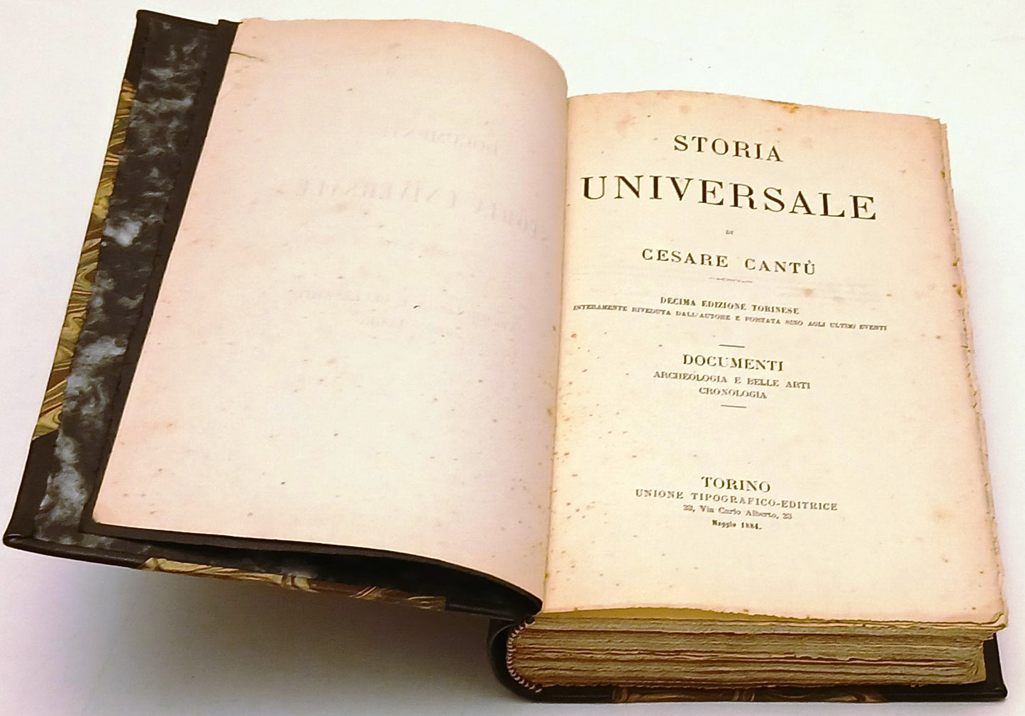 Storia Universale Archeologia belle arti Cronologia- Cesare Cantu'- UTET- YFS216