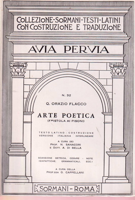 Arte Poetica Epistola ai Pisoni - G. Orazio Flacco - Sormani - ZFS12