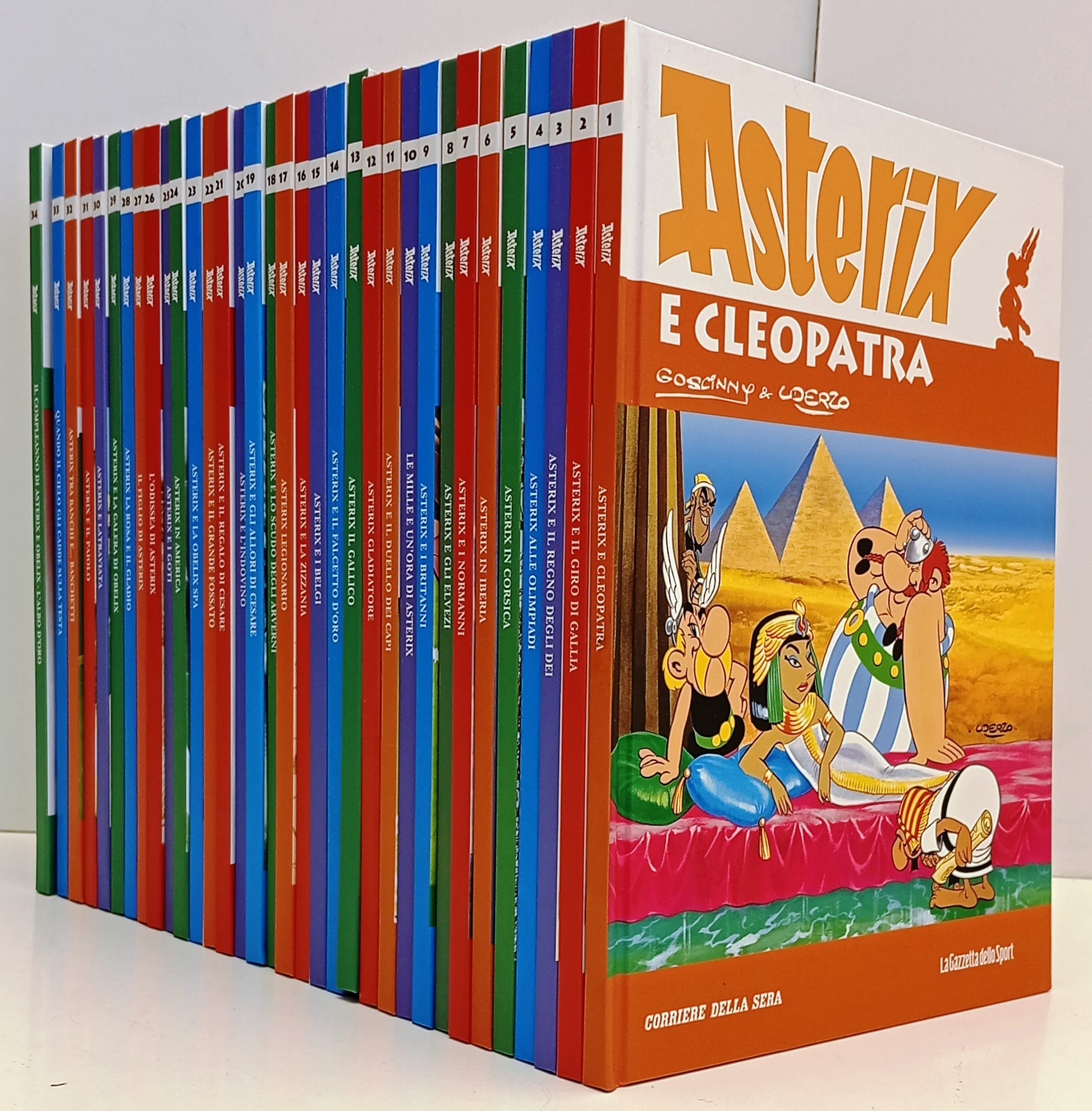Asterix 1/34 (manca 35) q. completa - Goscinny Uderzo - Corriere Sera GdS - H26