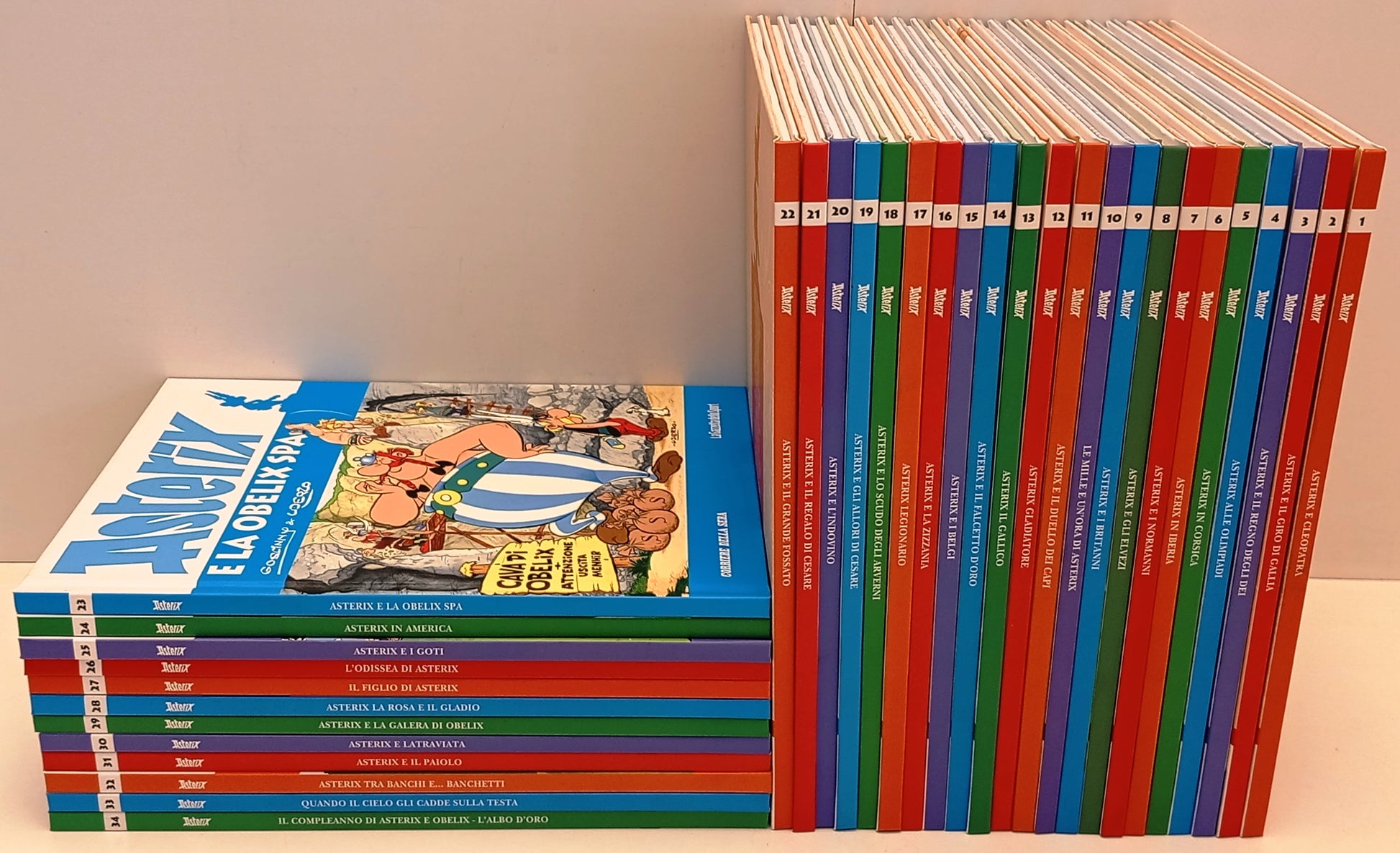 Asterix 1/34 (manca 35) q. completa - Goscinny Uderzo - Corriere Sera GdS - H26