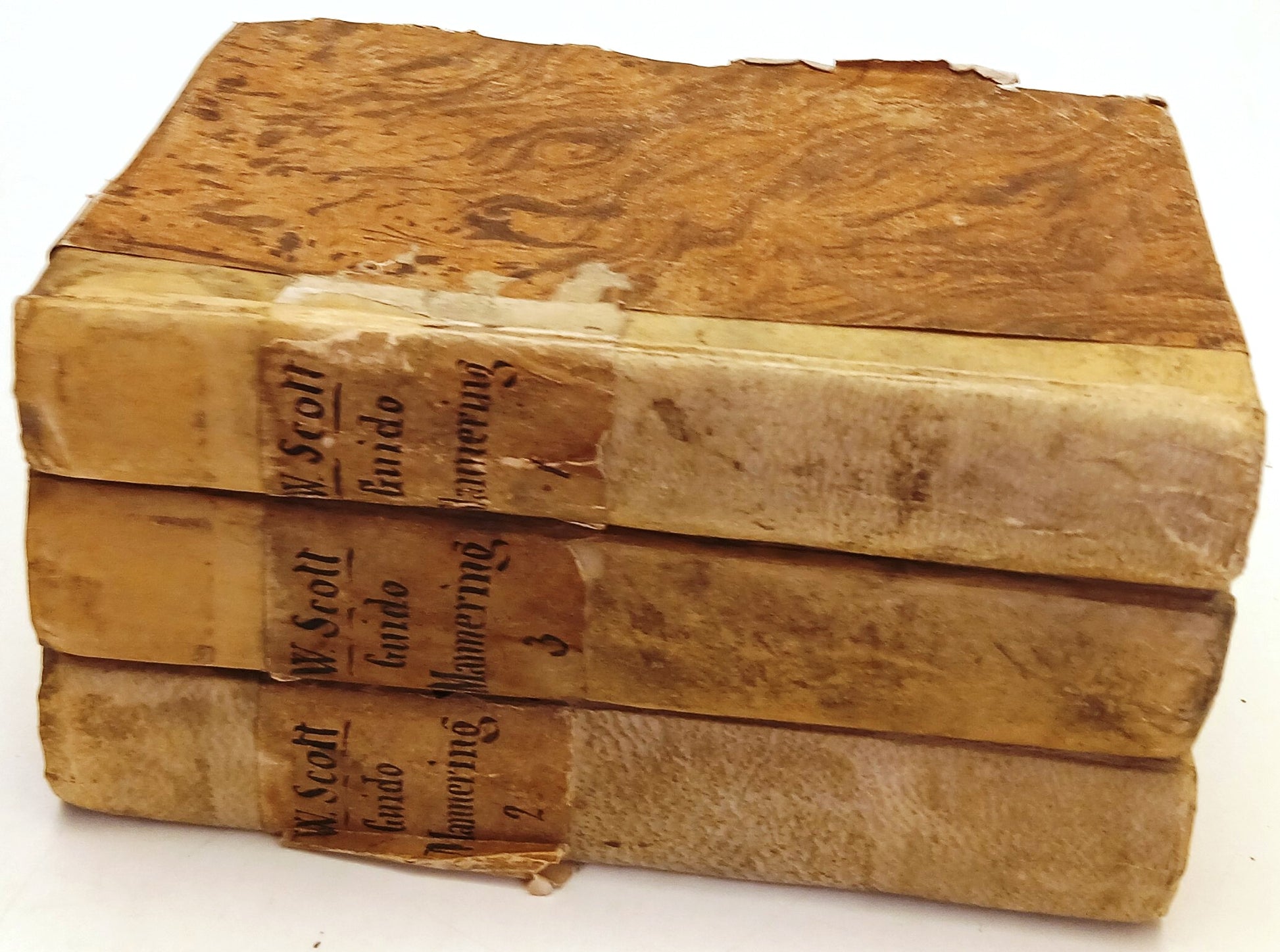 Guido Mannering l'Astrologo 3 tomi- Walter Scott- Vincenzo Ferrario- 1824-ZFS260