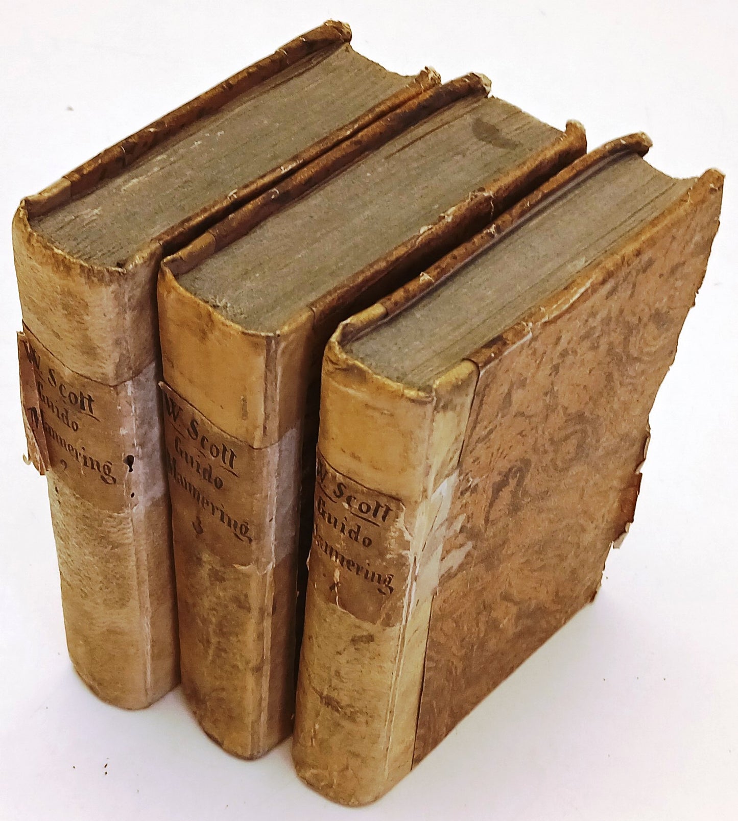 Guido Mannering l'Astrologo 3 tomi- Walter Scott- Vincenzo Ferrario- 1824-ZFS260