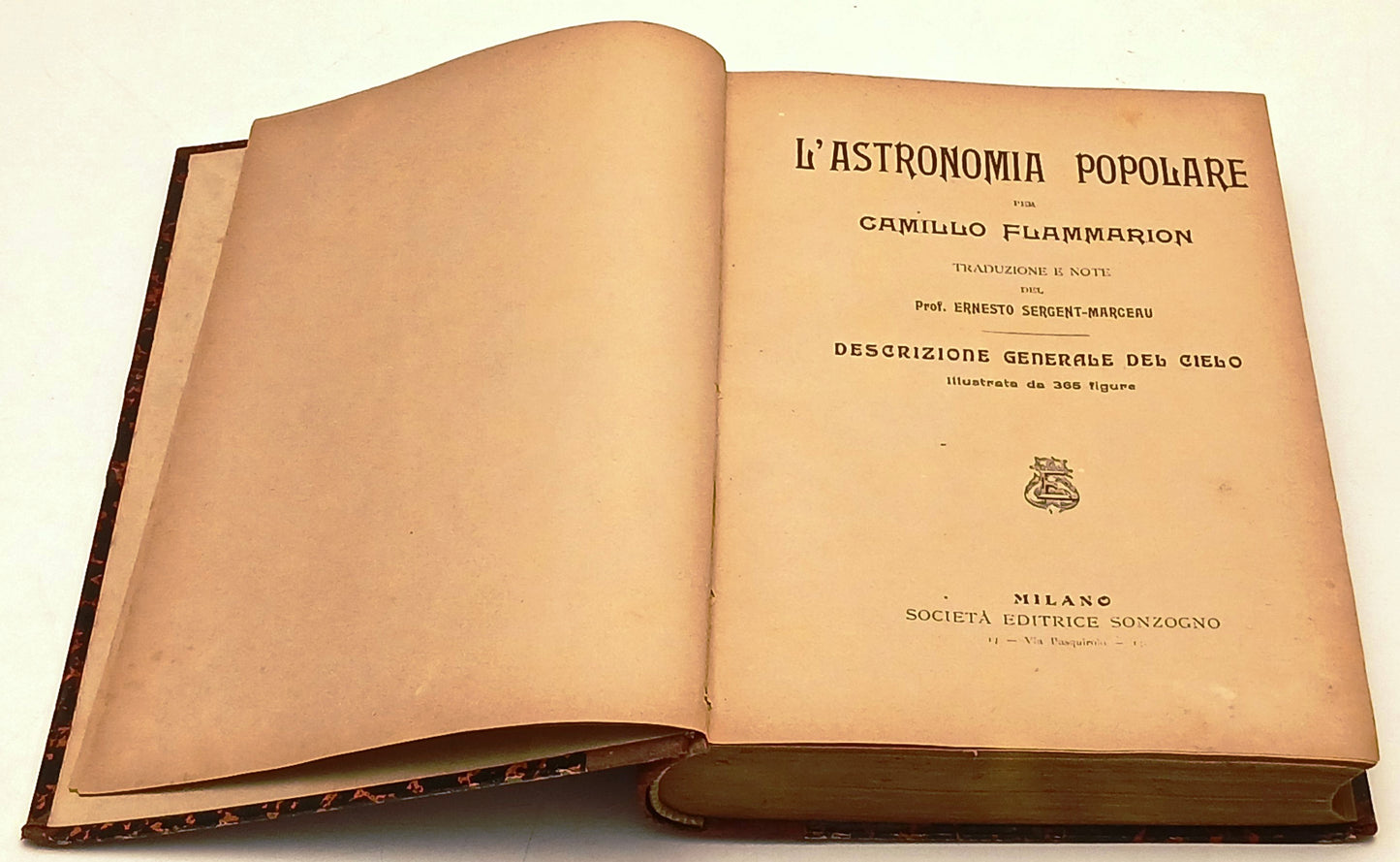 L'Astronomia Popolare Descrizione Cielo - Camillo Flammarion - Sonzogno - YFS314