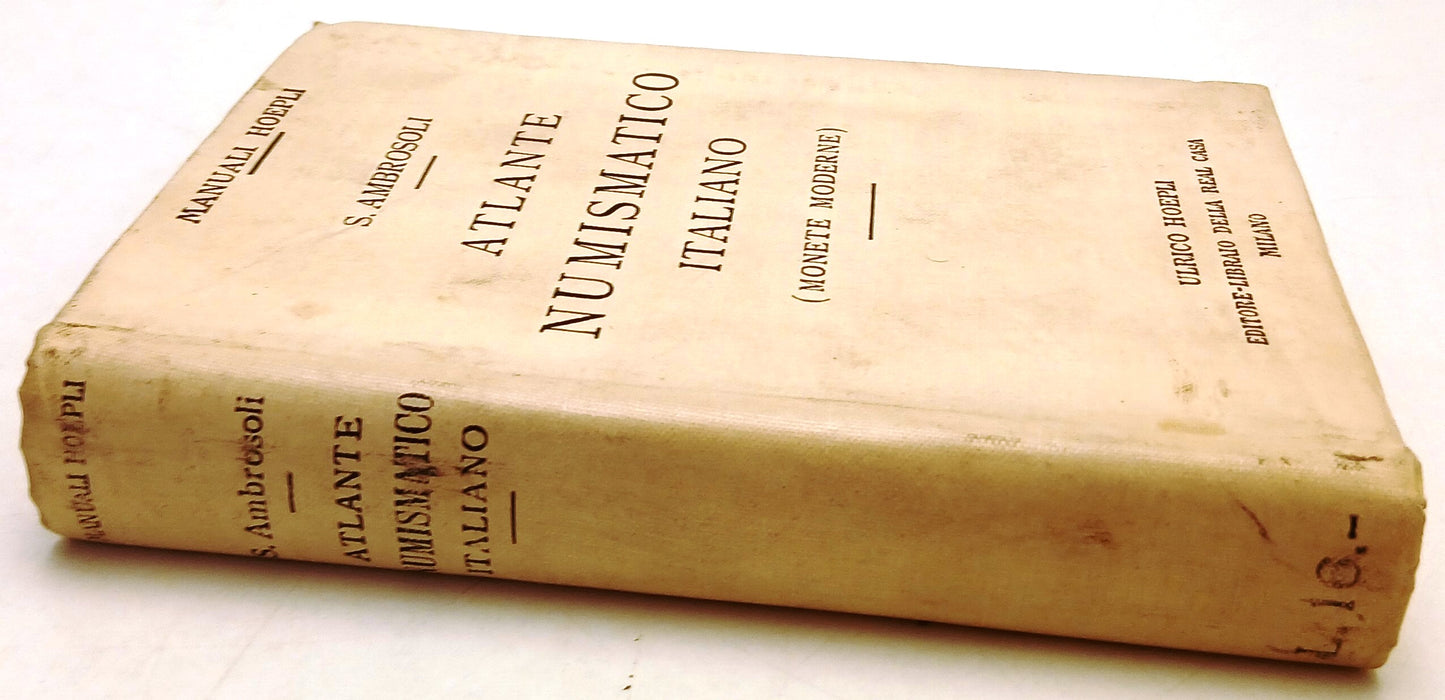 Atlante Numismatico Italiano - Ambrosoli - Ulrico Hoepli Manuali - 1a ed. - XFS