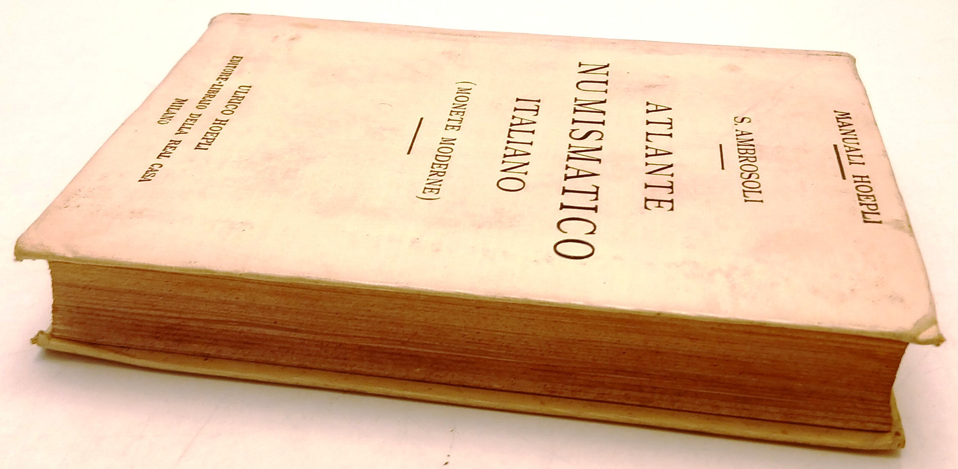 Atlante Numismatico Italiano - Ambrosoli - Ulrico Hoepli Manuali - 1a ed. - XFS