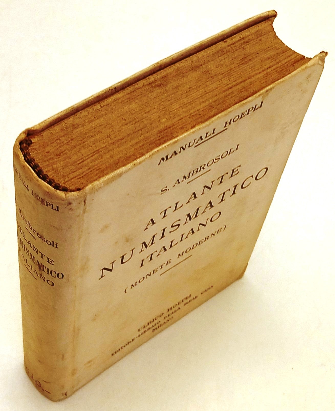 Atlante Numismatico Italiano - Ambrosoli - Ulrico Hoepli Manuali - 1a ed. - XFS