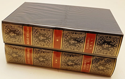 Le notti attiche 2 volumi - Aulo Gellio - UTET Classici Latini- 1a ed. 1992- XFS