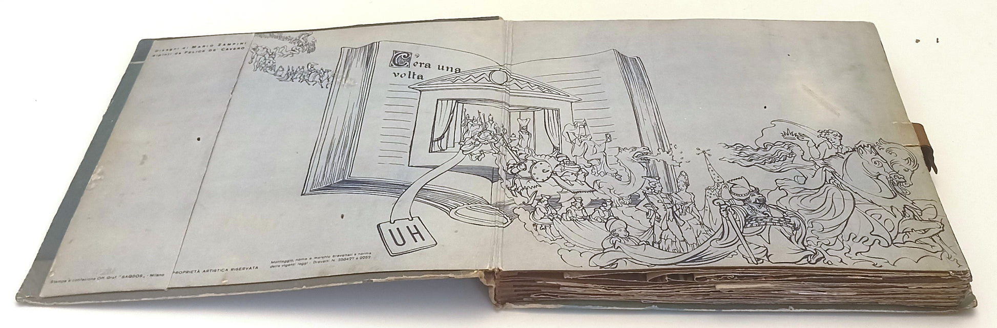 LB- LA BELLA ADDORMENTATA NEL BOSCO- disegni ZAMPINI- LIBROTEATRO HOEPLI- YFS699