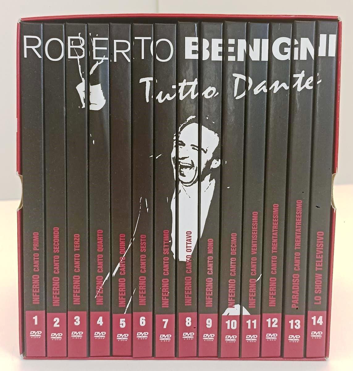 LN- COFANETTO 14 DVD ROBERTO BENIGNI TUTTO DANTE - TEATRO DI REPUBBLICA - XFS211