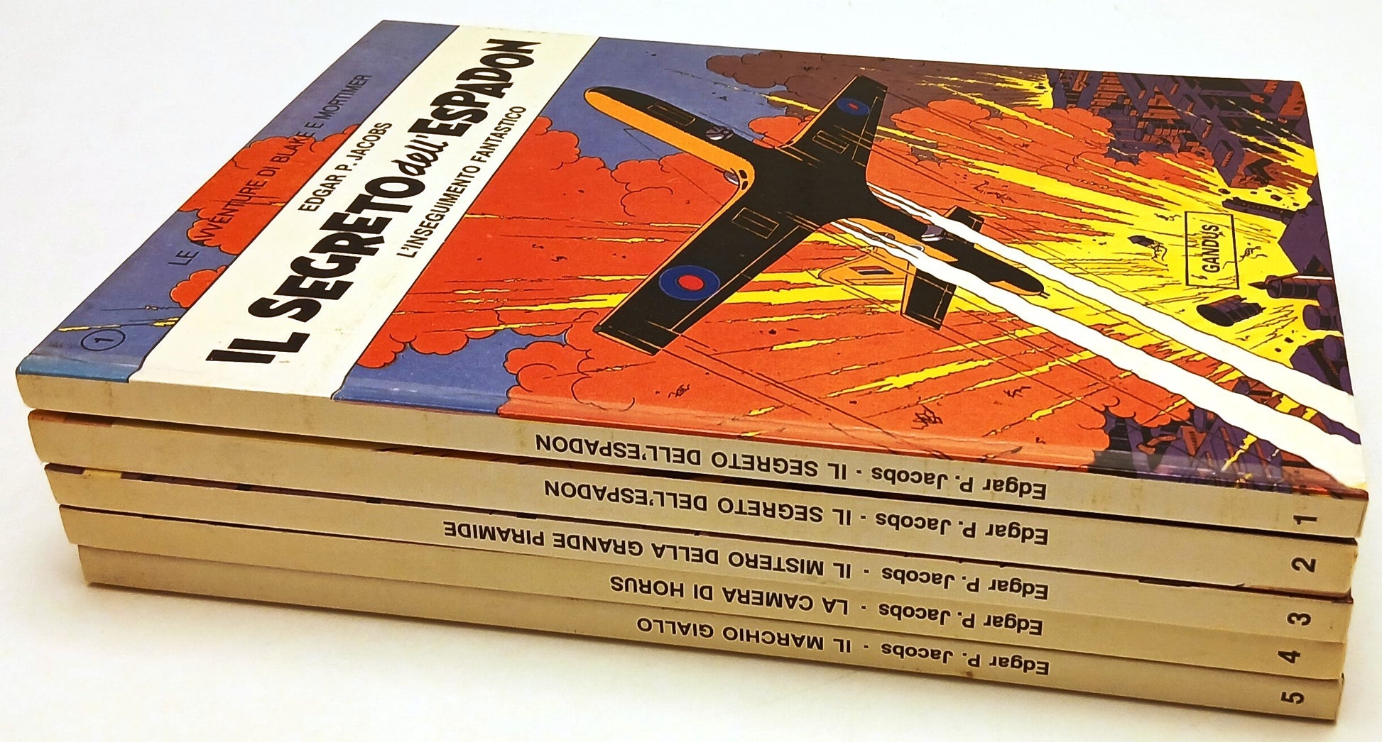 FV- BLAKE E MORTIMER VOLUMI 1/5 - EDGAR P. JACOBS - COMIC ART - C - G25
