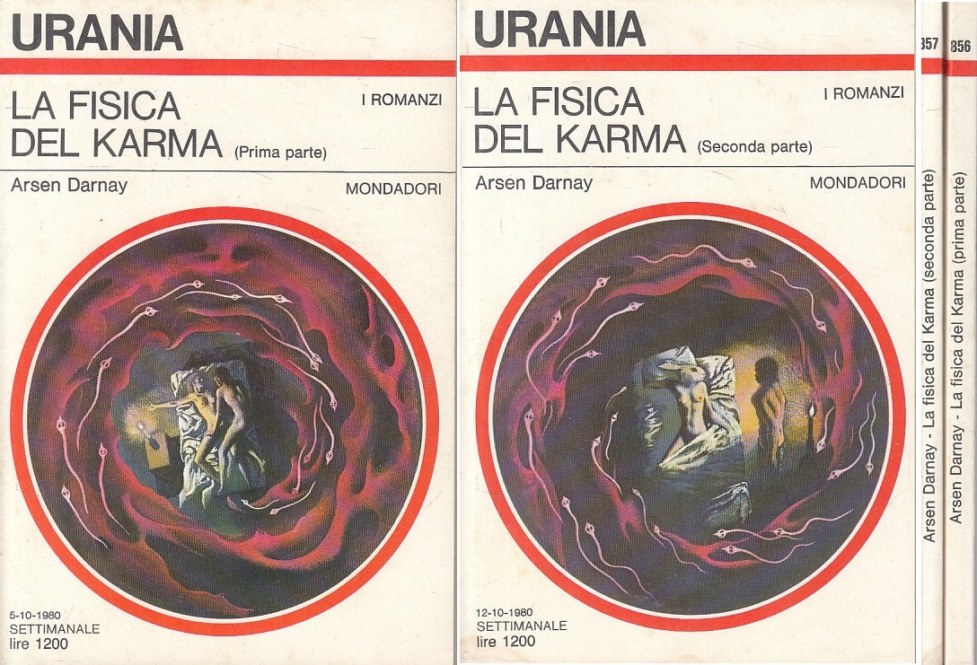 LN- URANIA N.856 857 FISICA DEL KARMA - DARNAY - MONDADORI --- 1980 - B - BRH315