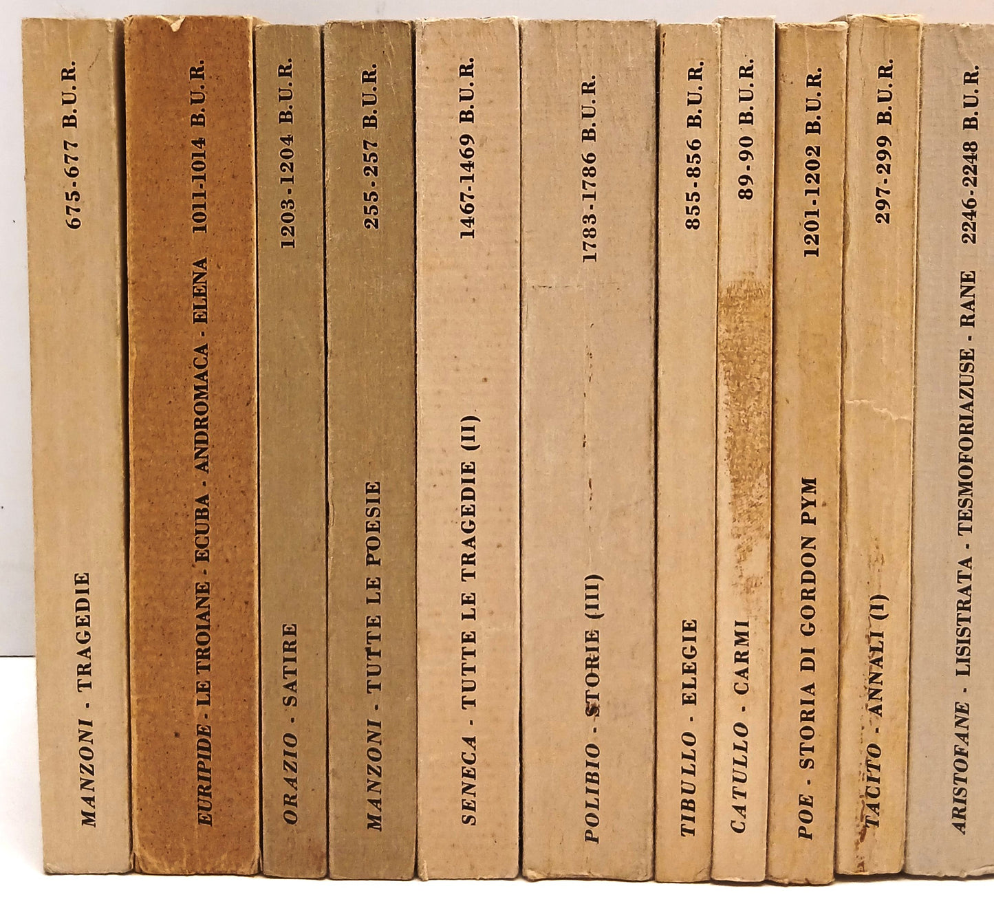 LN- LOTTO 52 VOLUMI BUR BIBLITECA UNIVERSALE RIZZOLI - PLAUTO MANZONI- BLCP95