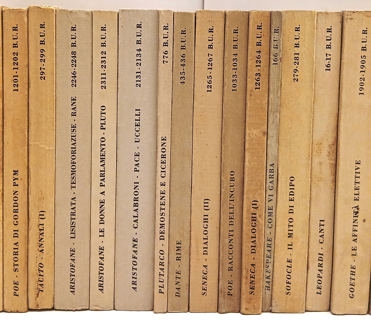 LN- LOTTO 52 VOLUMI BUR BIBLITECA UNIVERSALE RIZZOLI - PLAUTO MANZONI- BLCP95