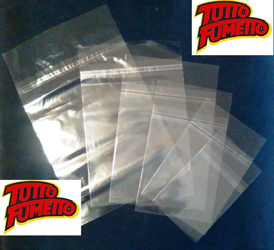 Buste per fumetti con linguetta removibile 100 pezzi - scegli il formato - V25