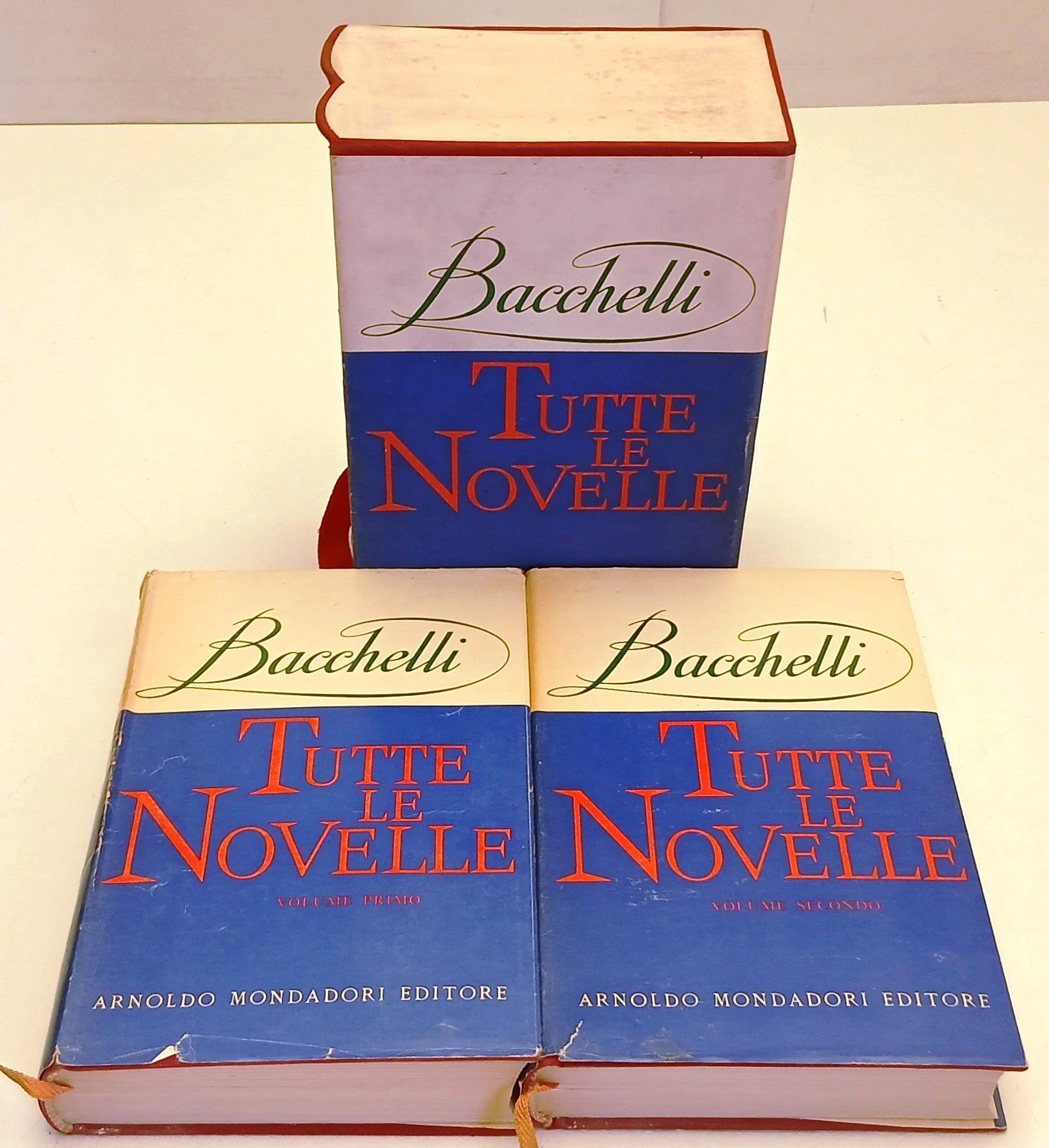 Tutte le novelle 2 volumi - Bacchelli - Mondadori - 1a ed. - cofanetto- ZFS260