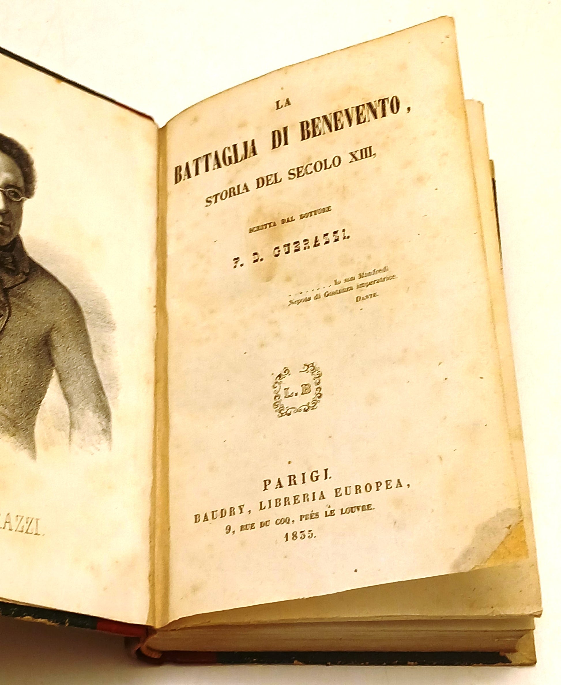 La battaglia di Benevento - F. D. Guerrazzi - Baudry - 1835 - ZFS78