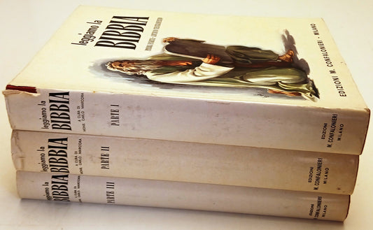 Leggiamo la Bibbia 3 volumi - Carlo Marcora - Confalonieri - 1960/1962 - ZFS319