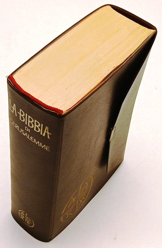 La Bibbia di Gerusalemme - EDB Ed. Dehoniane Bologna- copertina in pelle- ZFS104
