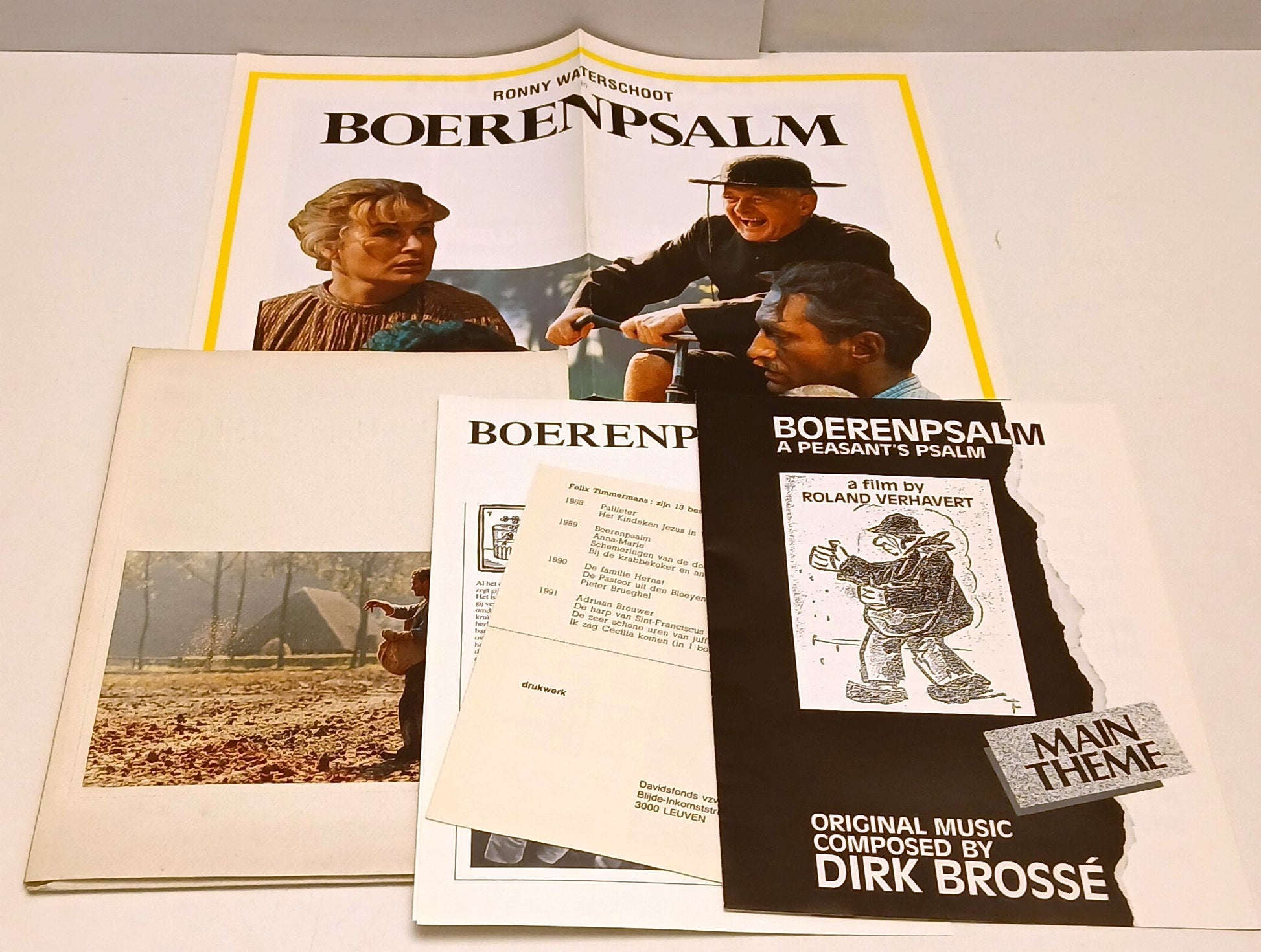 Cartella stampa film Boerenpsalm - Roland Verhavert Timmerman Brosse' - RVSa854