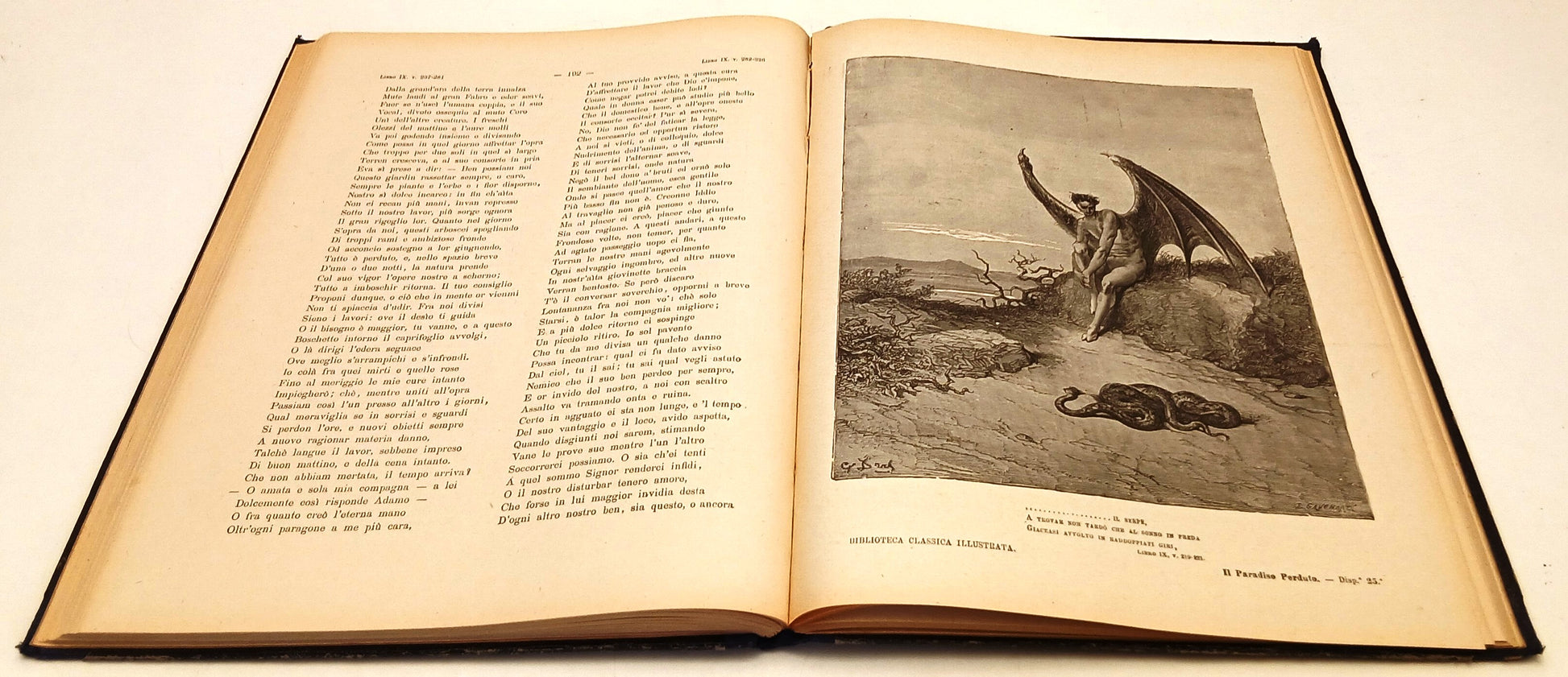 Il Paradiso Perduto - Giovanni Milton- Sonzogno- 1938-XVI- Gustave Dore'- YFS719