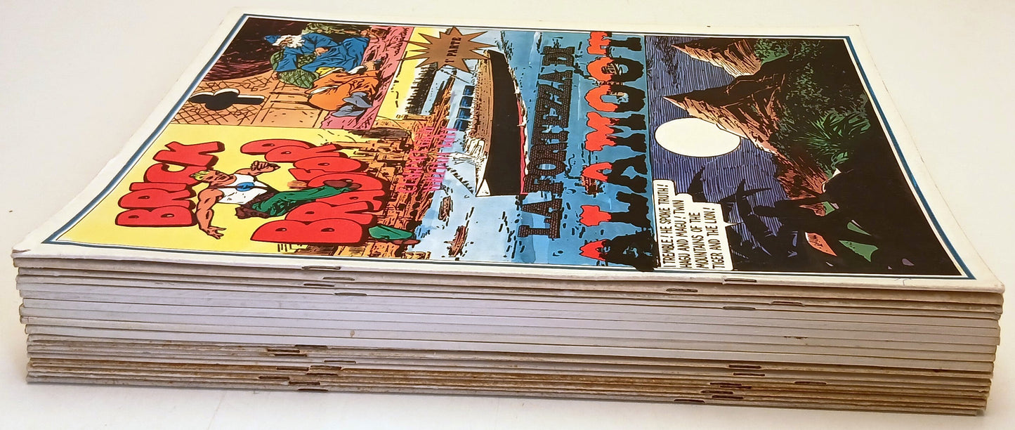 Brick Bradford lotto 20 numeri- Comic Art Gertie Daily- ristampa anastatica- D26