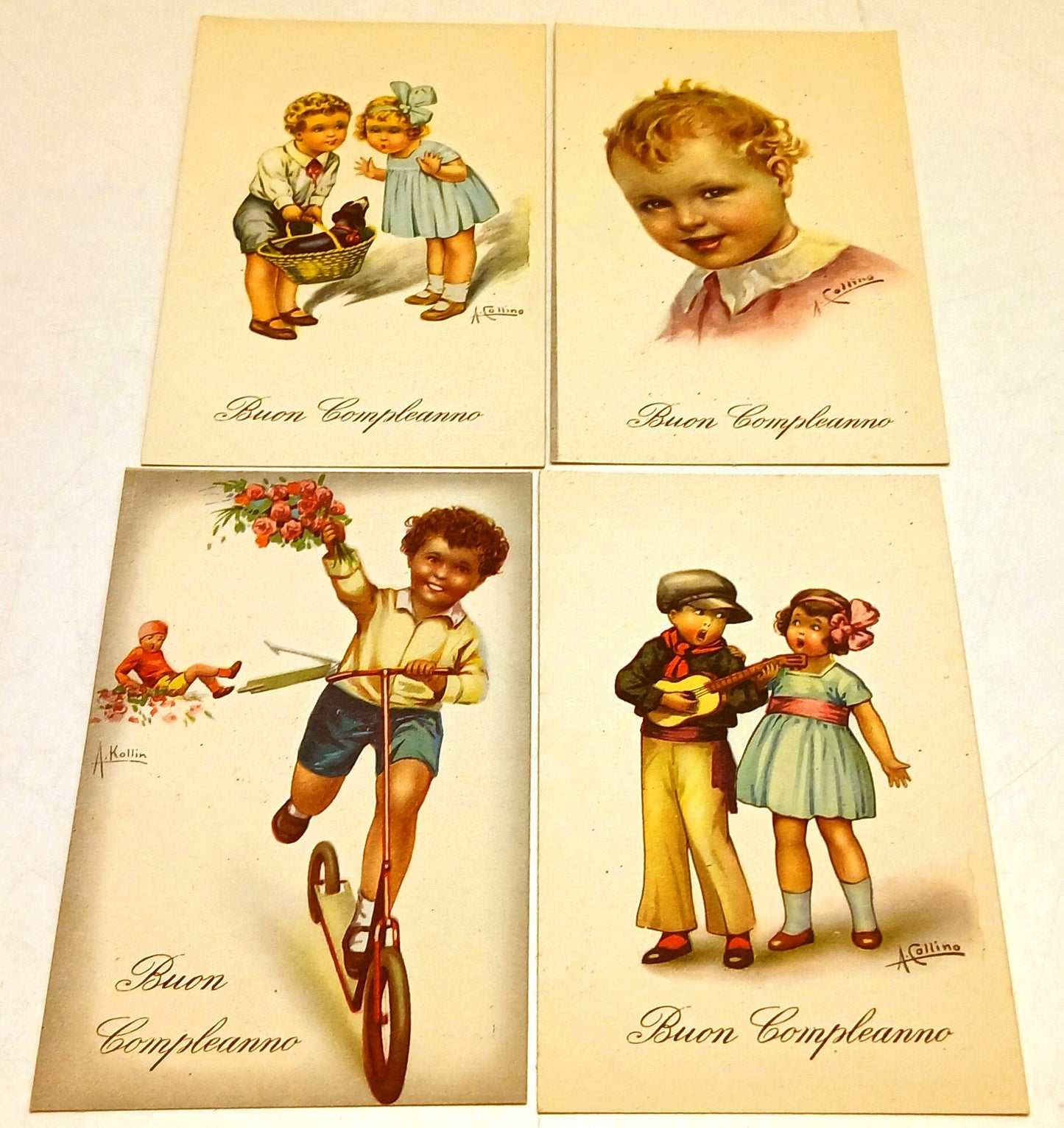 CC- Cartolina - Lotto 10 cartoline Auguri Buon Compleanno - RVSz189