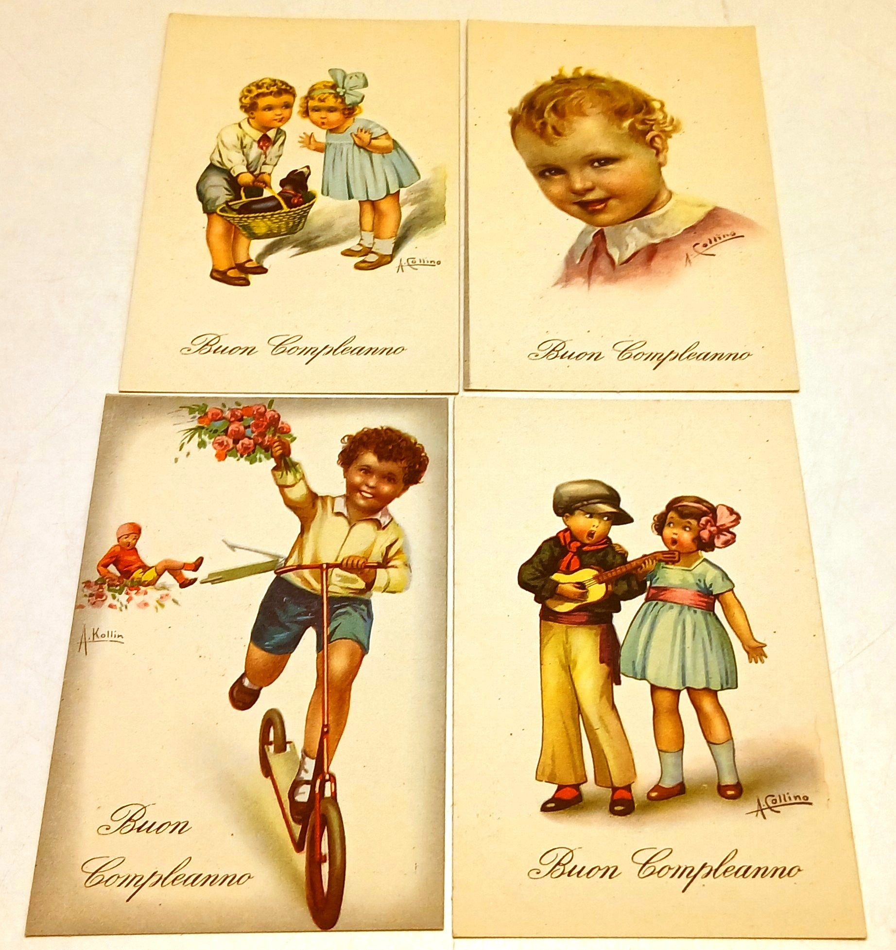 CC- Cartolina - Lotto 10 cartoline Auguri Buon Compleanno - RVSz189