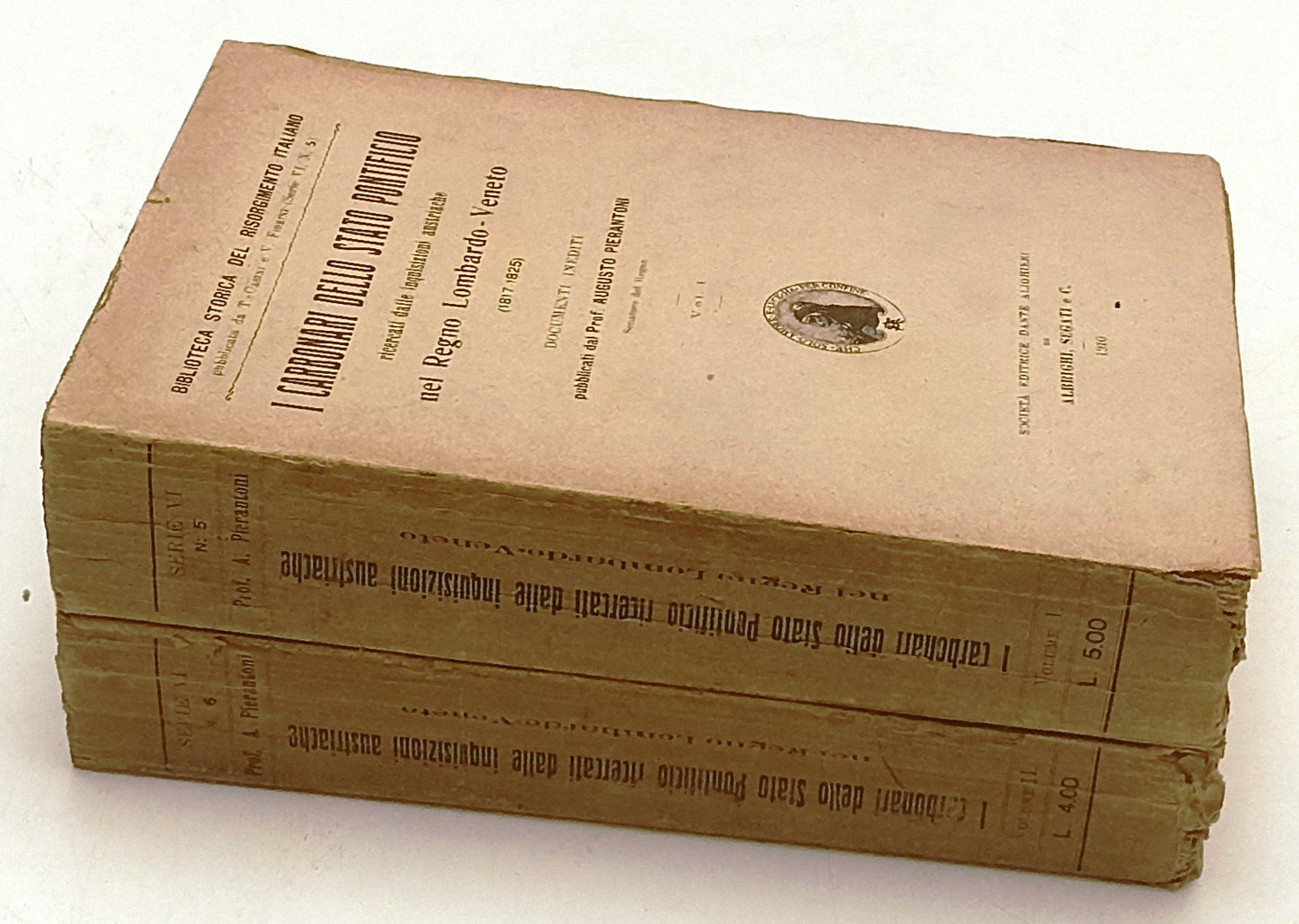 LS- I CARBONARI DELLO STATO PONTIFICIO 1/2 - AUGUSTO PIERANTONI - 1910- B- XFS74