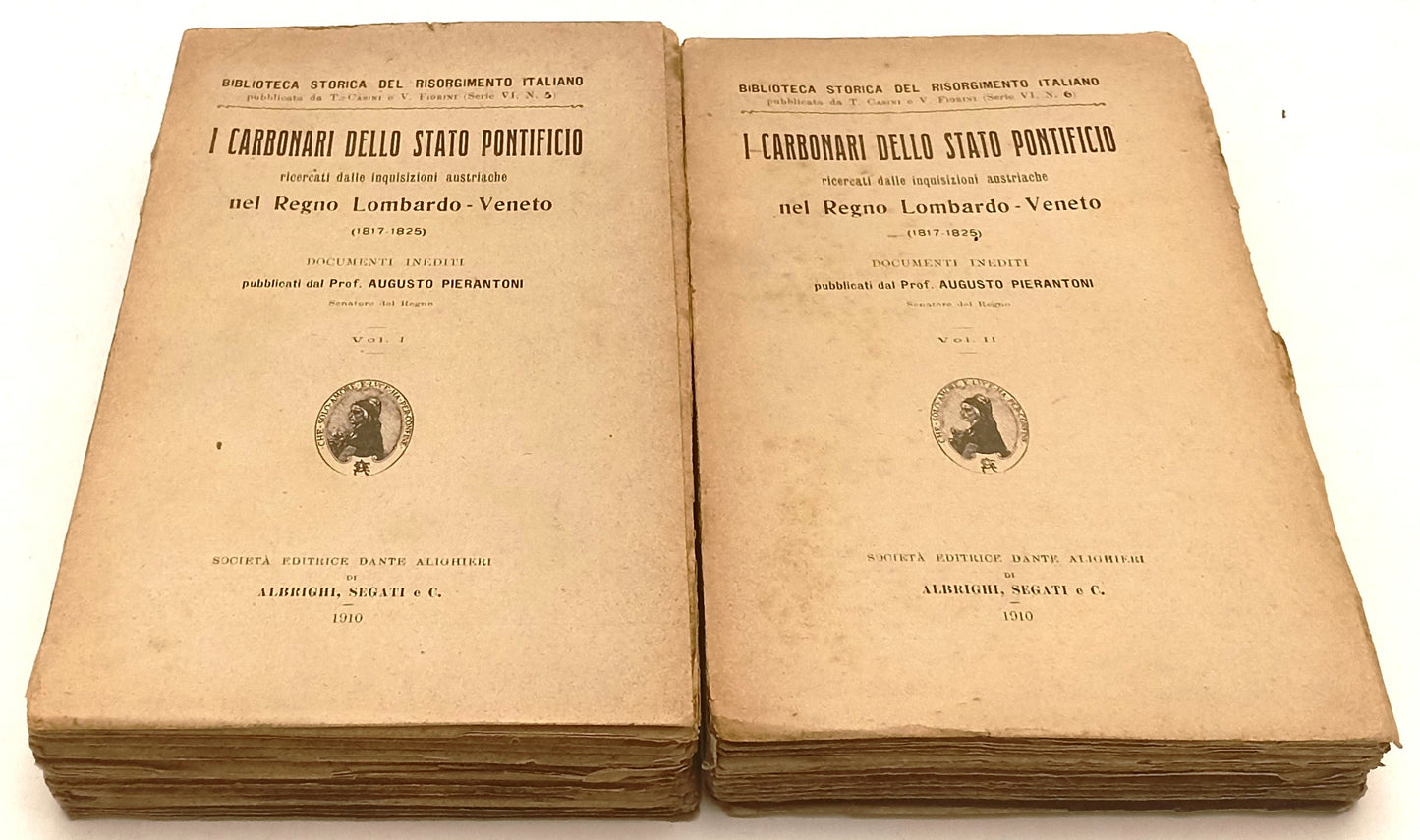 LS- I CARBONARI DELLO STATO PONTIFICIO 1/2 - AUGUSTO PIERANTONI - 1910- B- XFS74