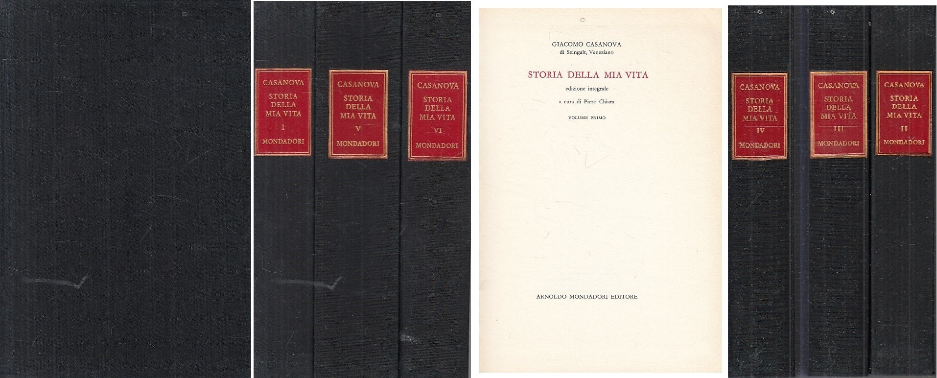 LN- STORIA DELLA MIA VITA 6 VOLUMI 1/6 - CASANOVA - MONDADORI--- 1964- C- ZFS639