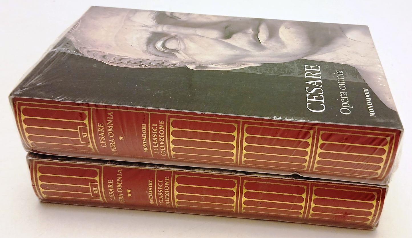 LN- OPERA OMNIA 2 VOLUMI- CESARE- MONDADORI TV SEC- CLASSICI GRECI LATINI- C-XFS