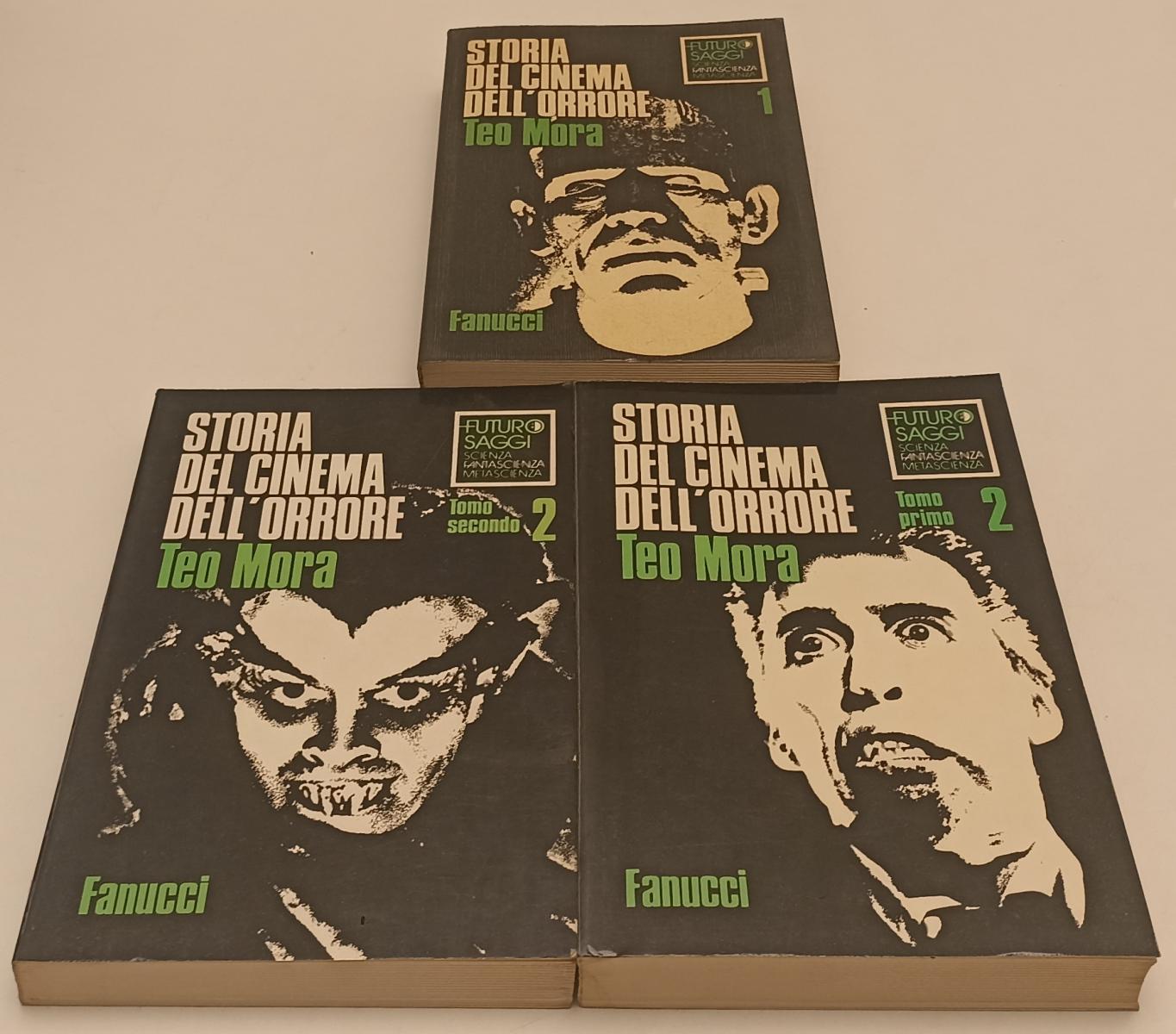 LW- STORIA DEL CINEMA DELL'ORRORE 3 VOLUMI - TEO MORA - FANUCCI- 1978/79- B- XFS