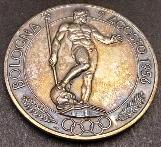 CB- Medaglia Olimpiadi 1956 Palazzo dello Sport C.O.N.I. - argento - GTTS176
