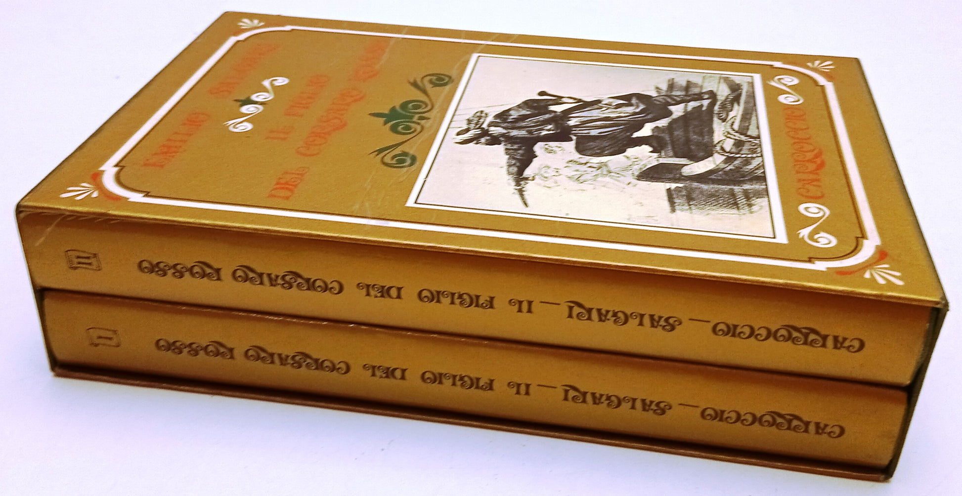 LN- IL FIGLIO DEL CORSARO ROSSO 2 VOLUMI- EMILIO SALGARI- CARROCCIO- 1967-XFS142