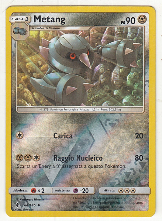 POKEMON CARD CARTA - METANG 84/145 REVERSE HOLO NON COMUNE - ITA - CRD046
