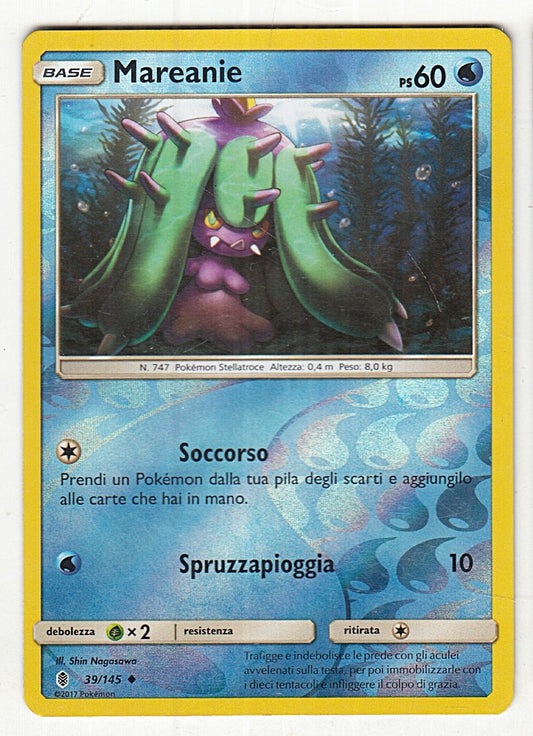 POKEMON CARD CARTA - MAREANIE 39/145 REVERSE HOLO NON COMUNE - ITA - CRD049