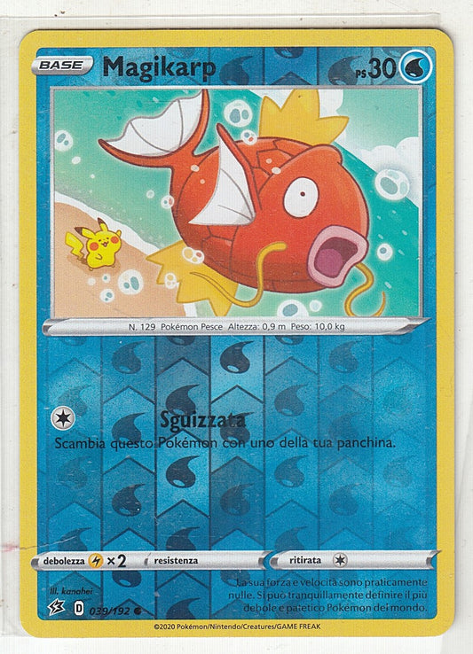 POKEMON CARD CARTA - MAGIKARP 39/192 REVERSE HOLO COMUNE - ITA - CRD052
