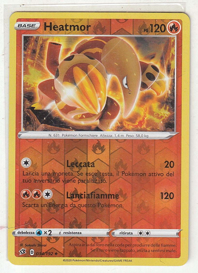 POKEMON CARD CARTA - HEATMOR 34/192 REVERSE HOLO NON COMUNE - ITA - CRD060