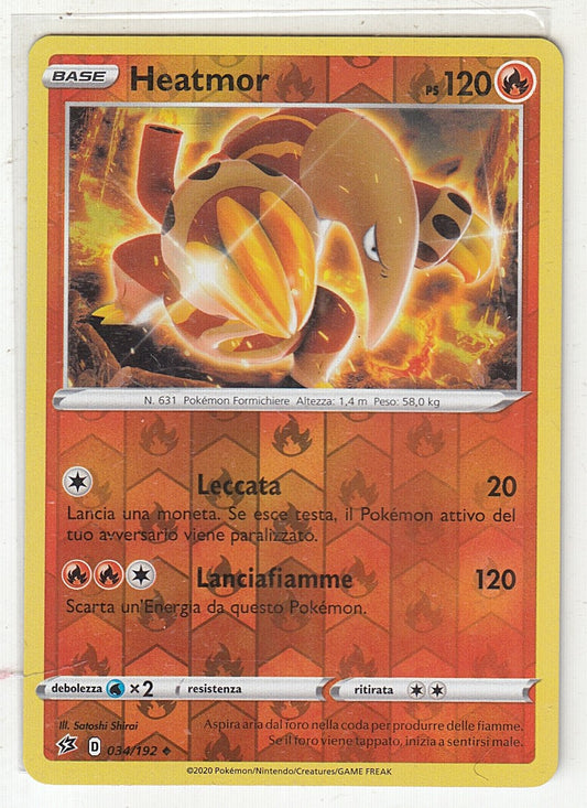 POKEMON CARD CARTA - HEATMOR 34/192 REVERSE HOLO NON COMUNE - ITA - CRD060